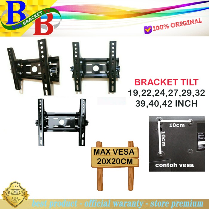 BREKET LED TV / BRAKET LED TV / BRACKET TV / BREKET TV 14 - 42" / 32