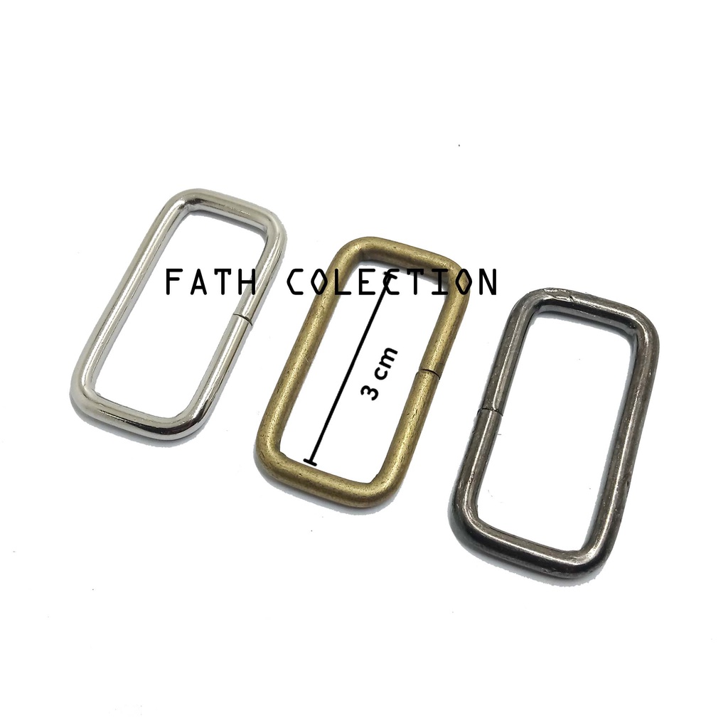 RING KOTAK TAS BESI 3 CM / RING KOTAK TAS