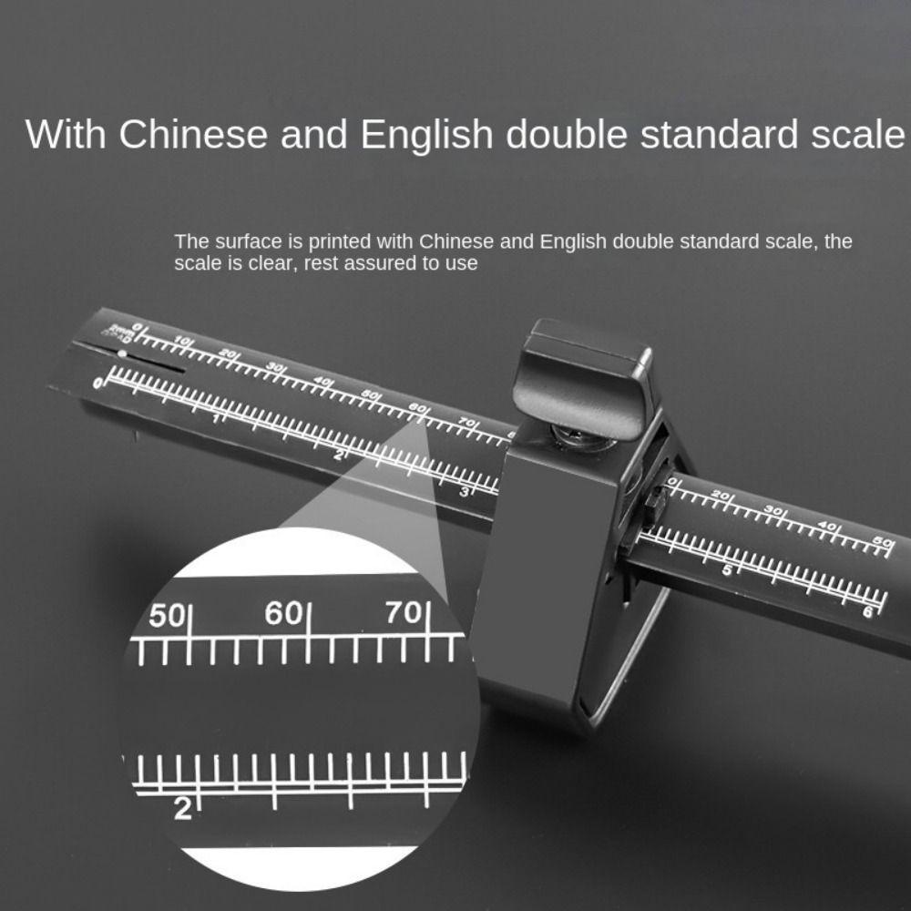 【 ELEGANT 】 Paralel Marking Gauge Untuk Woodworking 0-150mm Dengan Skala Penggaris Scribe Marking Ruler Gauge Scriber Marking Tool