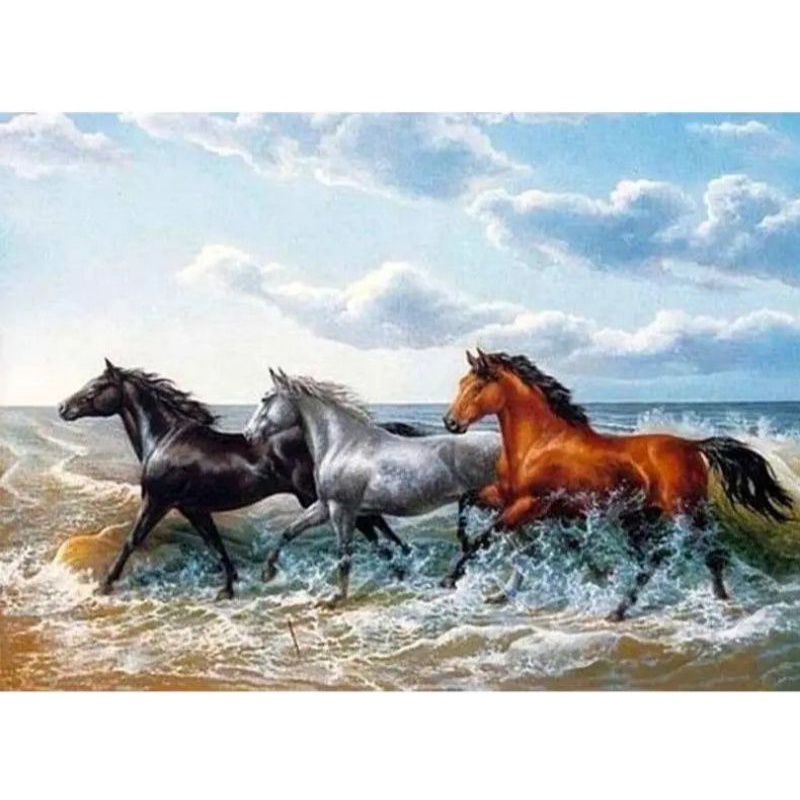 LUKISAN POSTER CETAK JUMBO KUDA