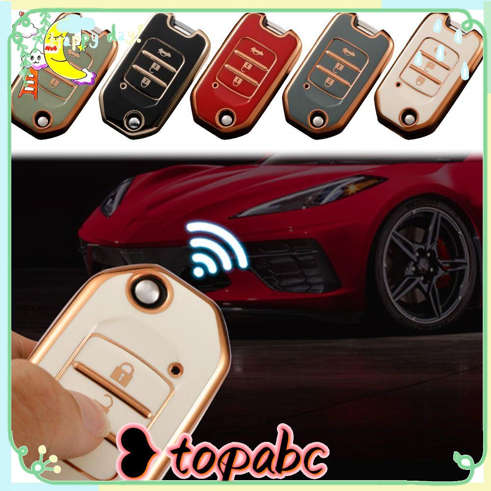 Top Remote Key Case Soft TPU Aksesoris Mobil Skin Key Fob Cover