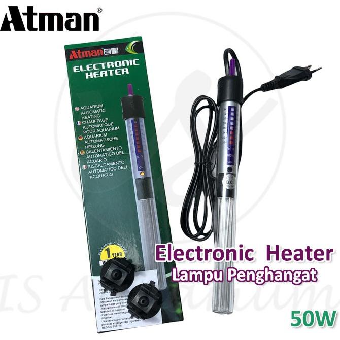 Atman Heater 50W 75W 100W 150W 200W Penghangat Air Akuarium Lampu