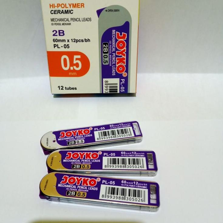 

そ SELUSIN ( 12 TUBE ) Refill Pensil Mekanik Joyko PL-05 Isi Ulang Pensil Mekanik Joyko PL - 05 ❁