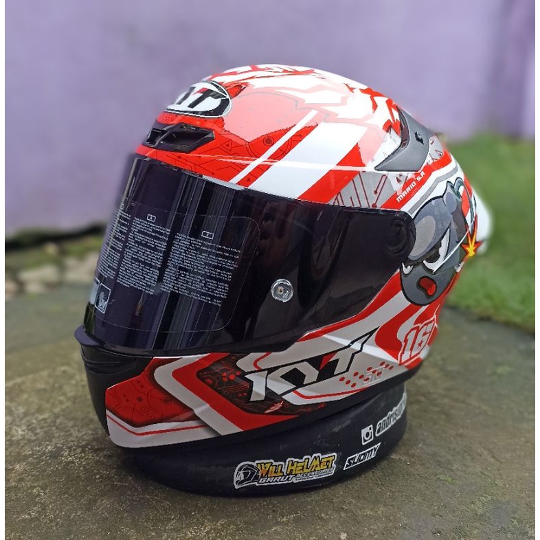 ( Free Stiker Visor ) Kaca Helm Visor KYT TT COURSE