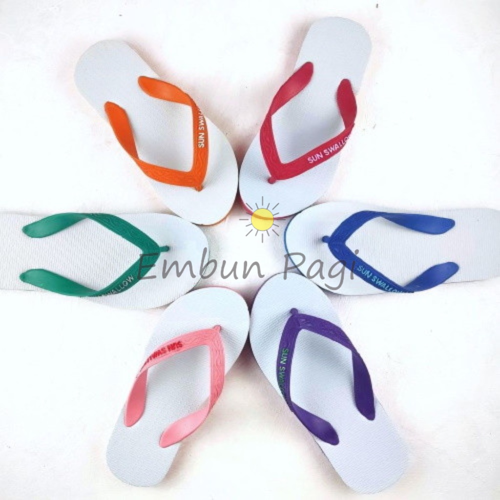 Sandal Jepit Anak Polos Warna Sun Swallow