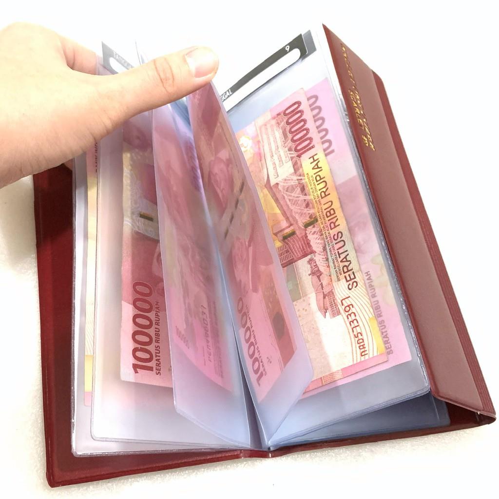 OTS 095 - Wallet / Dompet Disiplin Wanita Lipat Panjang Keuangan Bulanan Wallet Organizer