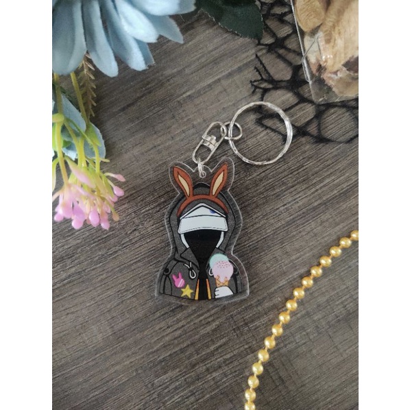 Doctor Arknights Keychain by Haikara