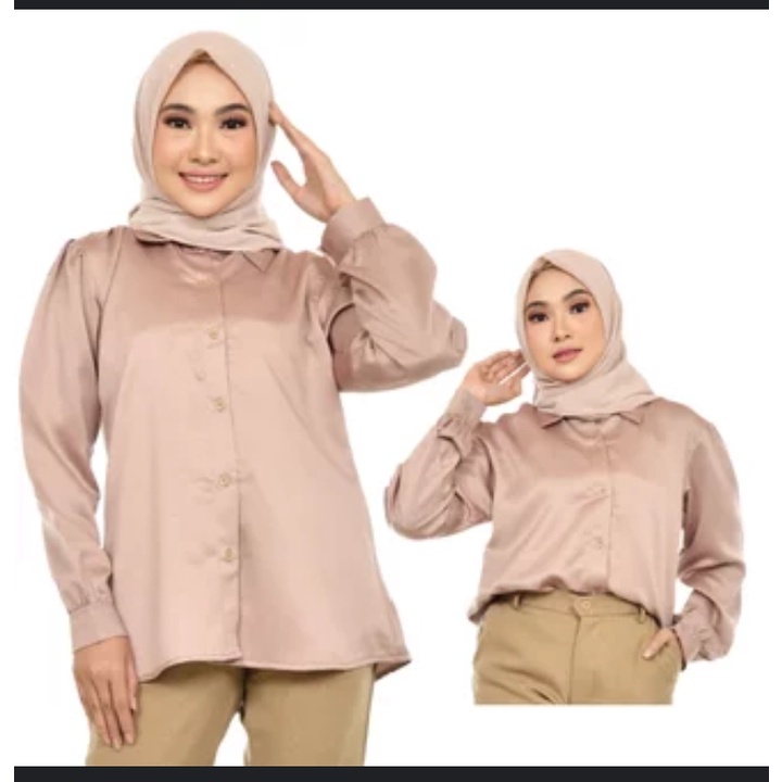 kemja wanita/kemeja wanita satin/kemeja kerja/kemeja satin