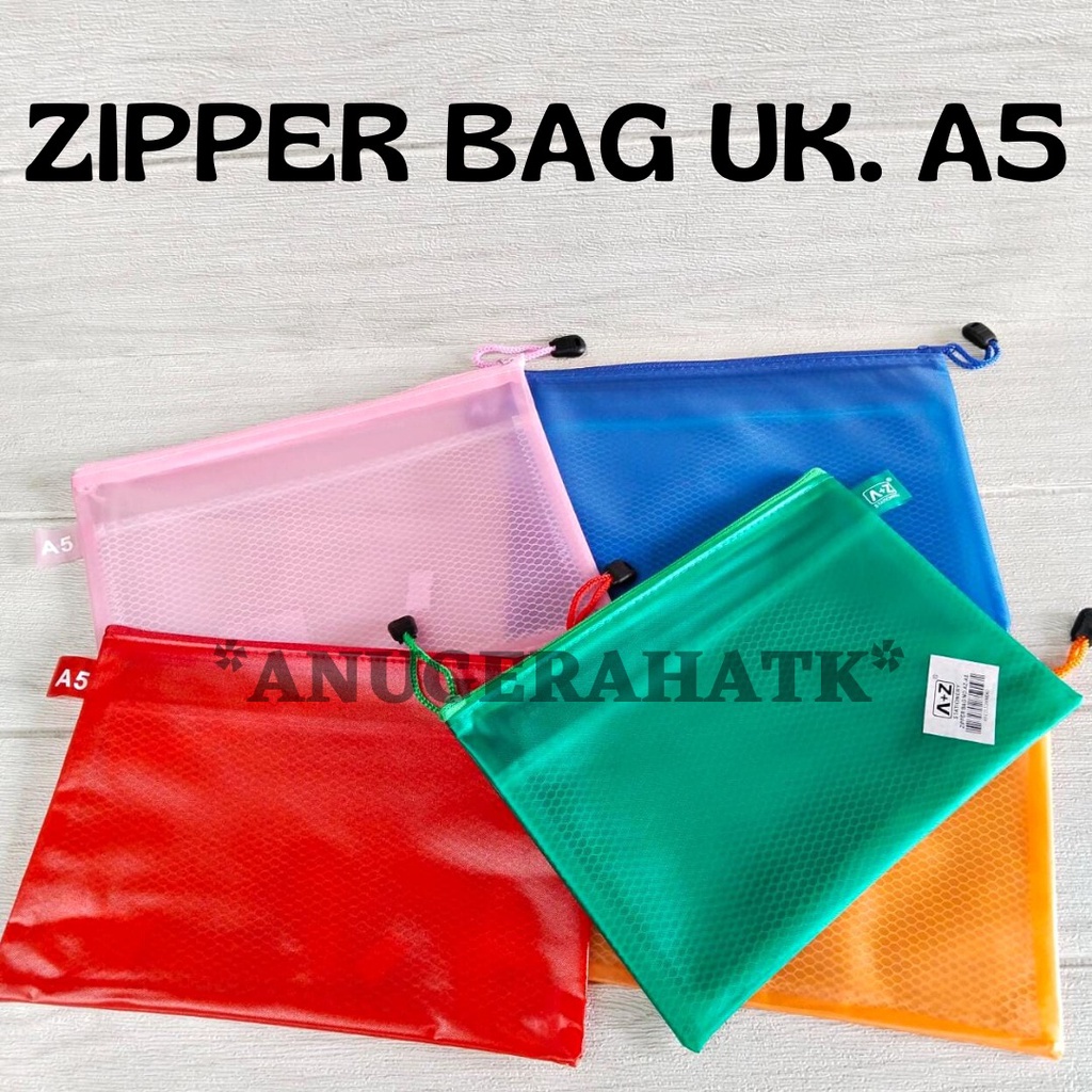 

Pouch Kain Resleting Serba guna Ukuran A5