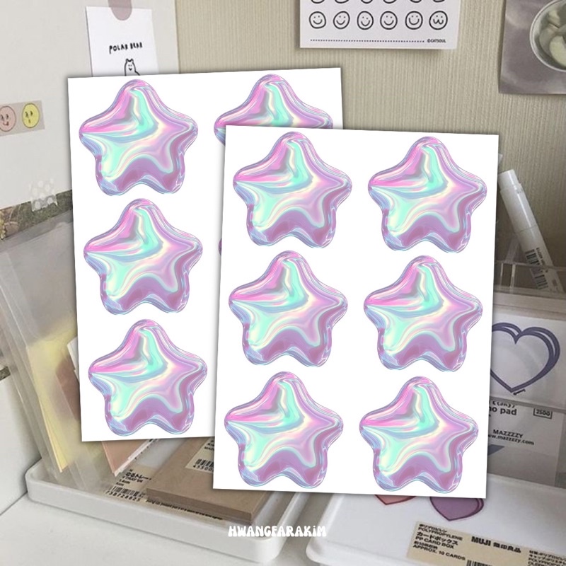 

STICKER DECO STAR BINTANG STUFF KOREAN STIKER AESTHETIC ESTETIK CUTE DECORATION KONFETI CONFETTI