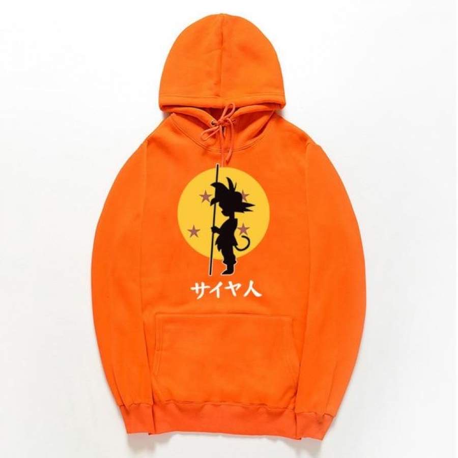 Sungokong/Naruto Front Anime Jumper Hoodie II  Sweater Hoodie Trendy II Sweter Oblong Topi Sz M - XL ( Pria &amp; Wanita / Anak &amp; Dewasa )