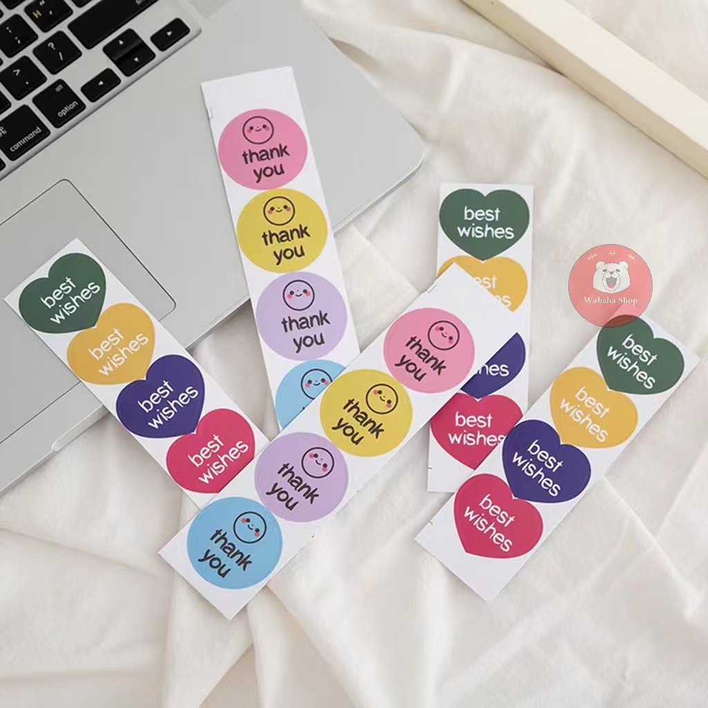 

Stiker Thankyou Best Wishes Deco Hias HP Tumbler Laptop Koper Stiker Lucu Memo Planner Warna Warni Color Buku Imut