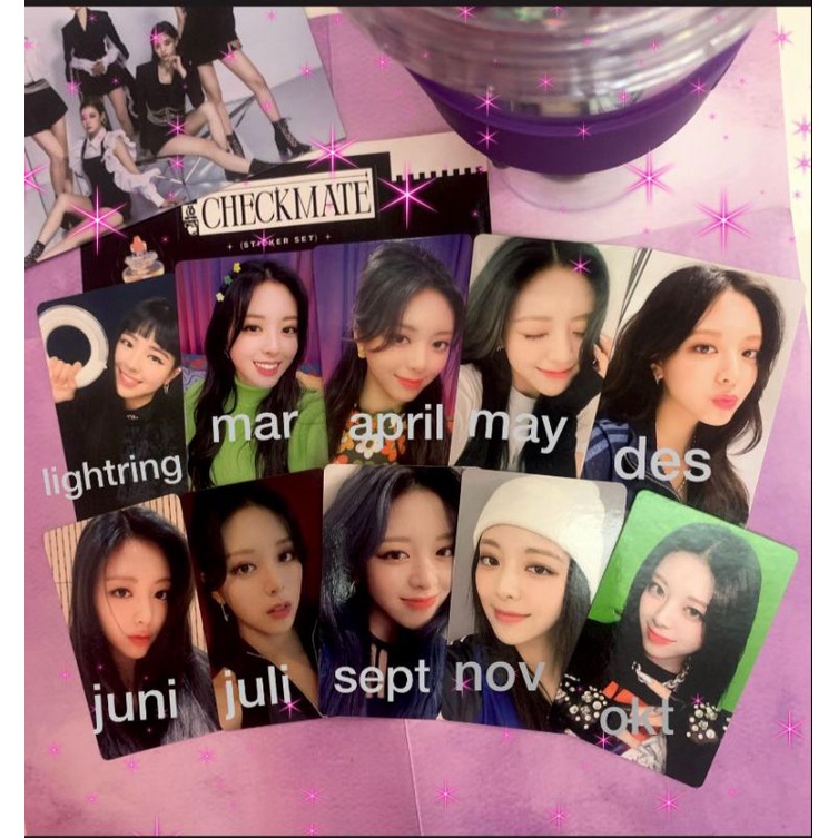 PHOTOCARD PC OFFICIAL YUNA ITZY NOT BAD DAY NBD YUNA LIGHTRING