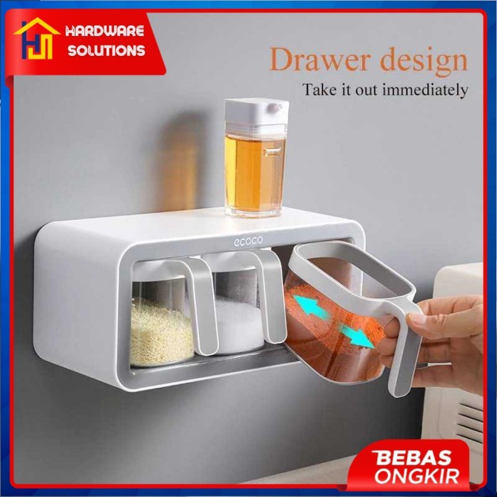Bmn Ecoco Rak Gantung Tempat Bumbu Dapur