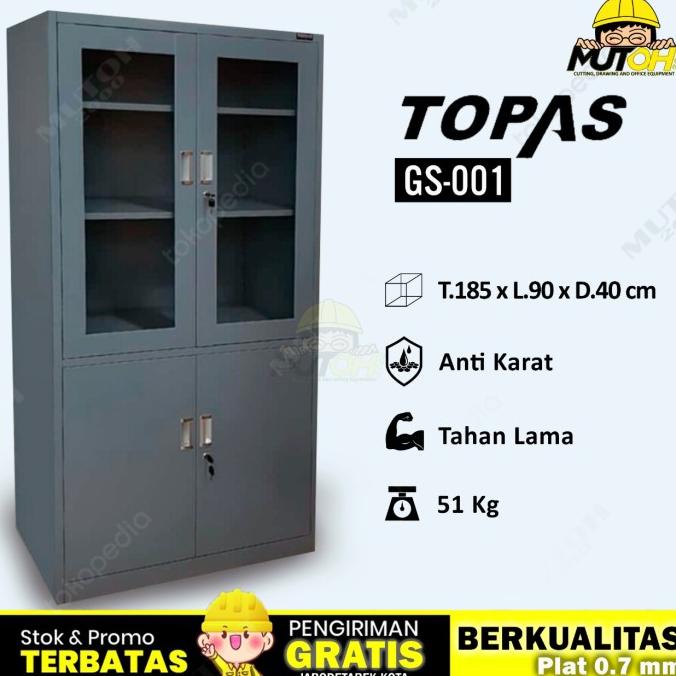 

TREND LEMARI ARSIP LEMARI BESI FILLING CABINET 2 KACA 2 BESI TOPAS GS-001 - KIRIMTDKDIRAKIT ORIGINAL