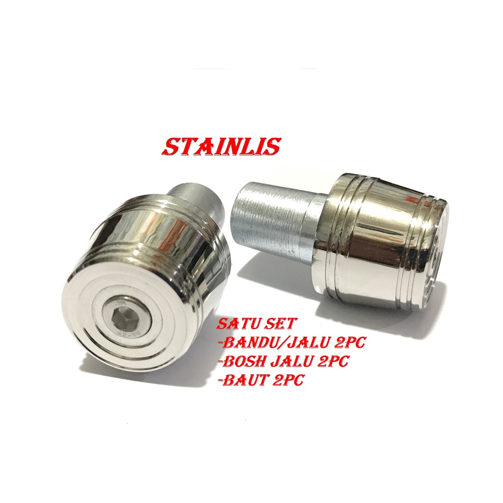 JALU STANG STAINLIS MATIC BEBEK SPORT DLL BANDUL STANG STAINLIS KROM UNIVERSAL ALL MOTOR