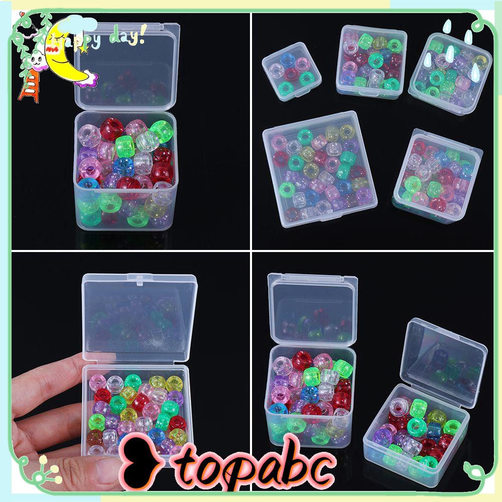 Top Kotak Penyimpanan Kecil Transparan Nail Art Screw Storage Plastik Perhiasan Organizer Case