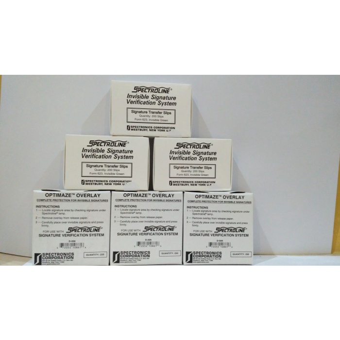 

Kertas Spectroline tanda tangan + Overlay Isolasi (1set)