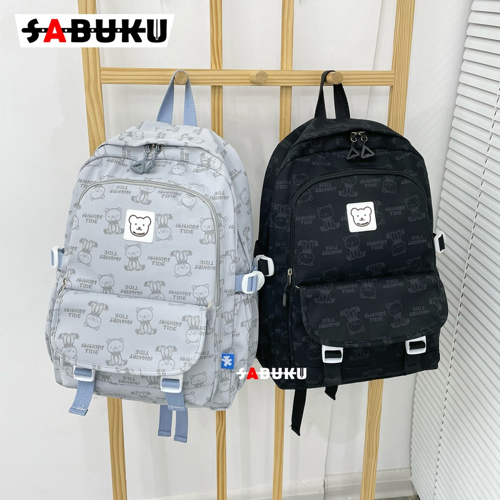 Tas Ransel Sekolah Tas Sekolah SD SMP SMA Pria Wanita Tas Punggung Backpack Fashion Motif - 276