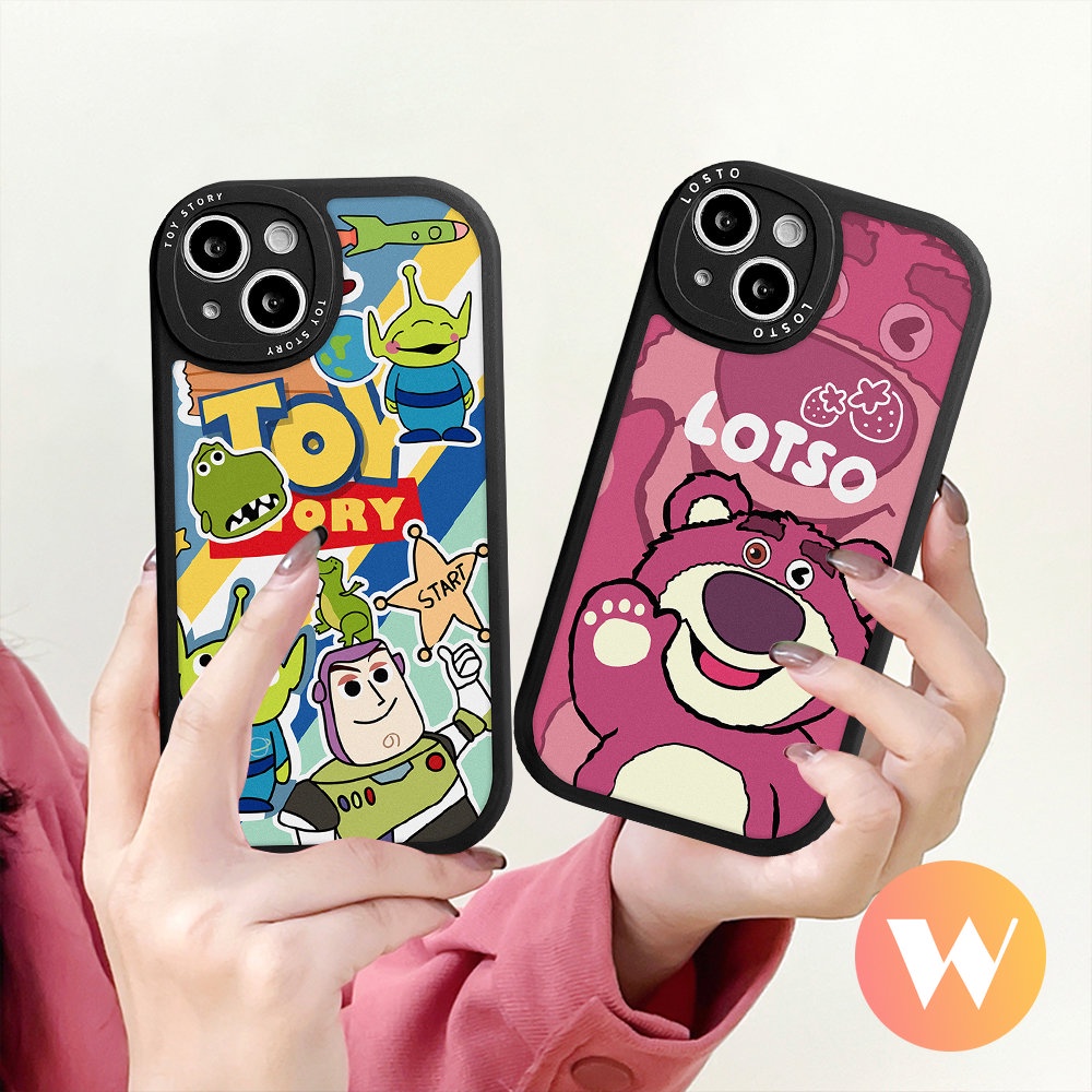 IPHONE Casing Ponsel Kartun Toy Story Buzz Lightyear Kompatibel Untuk Iphone11 Pro Max 7Plus X XR XS Max 13 11 12 14 Pro Max 6s 8 7 6 Plus SE 2020 Cute Manyo Lembut Tpu Back Cover