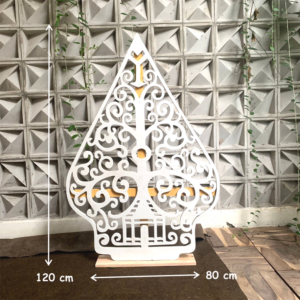 Dekorasi Gunungan T 120  Dekorasi Lamaran Wayangan Gunungan Ukiran Bahan Spon Eva