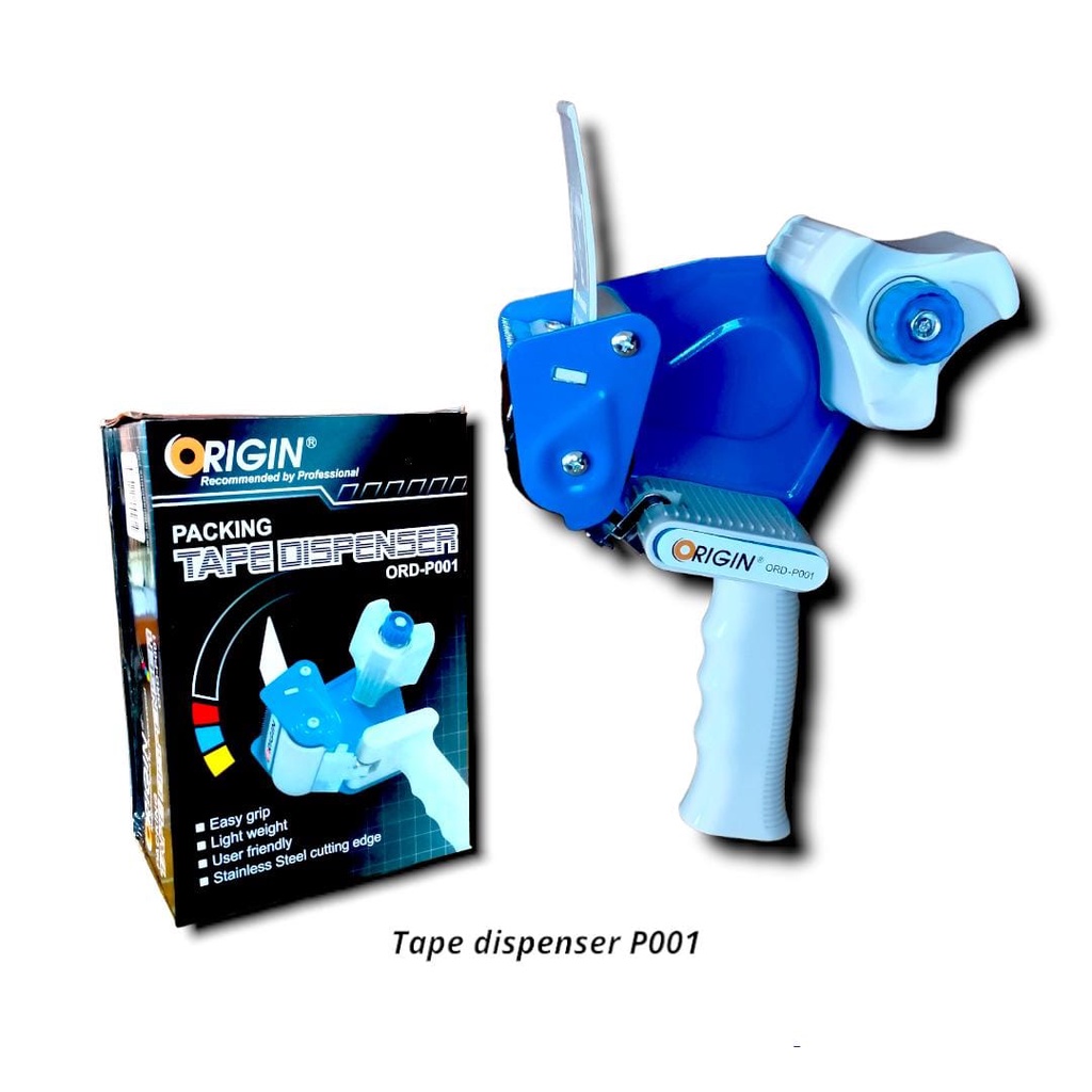 

TAPE DISPENSER LAKBAN STAINLESS STEEL OPP TAPE CUTTER ALAT PEMOTONG PLAKBAN PLASTIK GAGANG