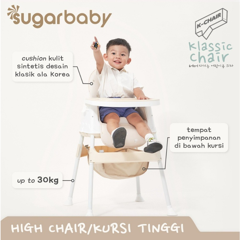 Sugar Baby Klassic Chair High Chair 6in1 K-Chair Kursi Makan Bayi