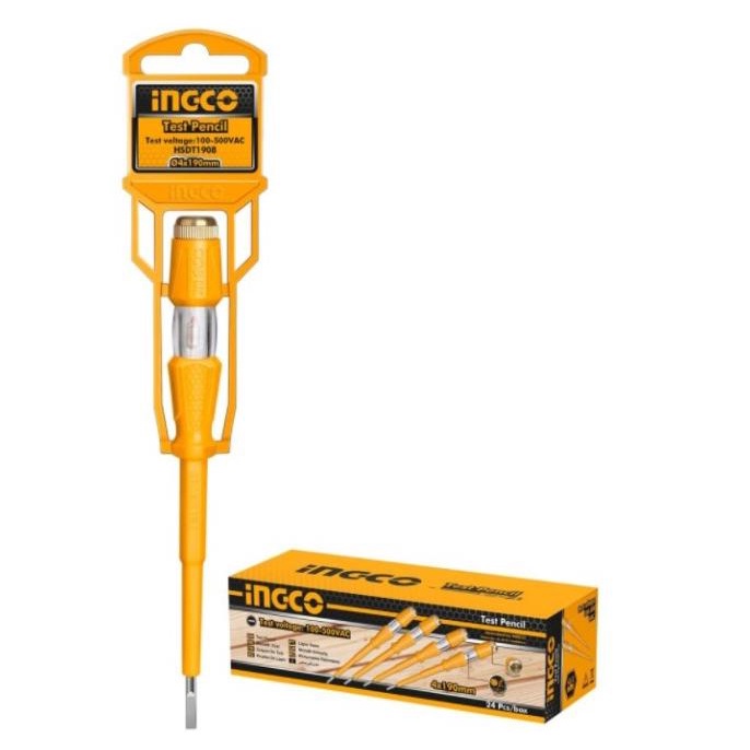 Tespen INGCO HSDT1908 Alat Tes Pengetes Arus Listrik Obeng Minus Tespen Besar Ingco Tespen Listrik