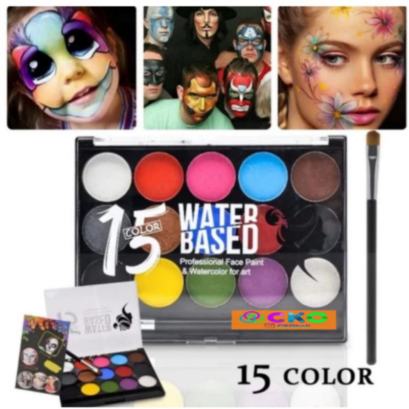 

Body Art Face & Body Painting 15 Warna V-Tec