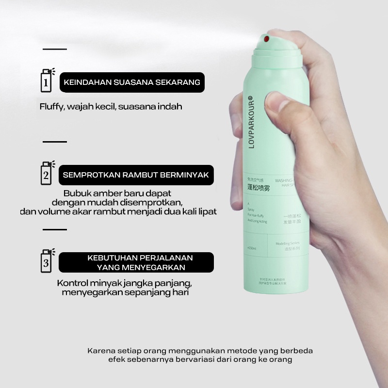 Holiven Dry Shampoo Semprotan Rambut Kering Untuk Mengembangkan Rambut Menghilangkan Rambut Berminyak dan Sebagai Vitamin Rambut