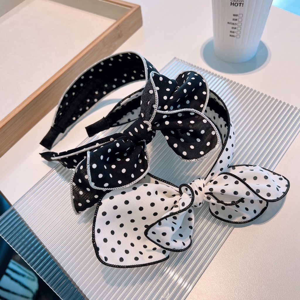 Caliloops Bando Bandana Pita Korean Wanita Dewasa Polkadot Ayeli