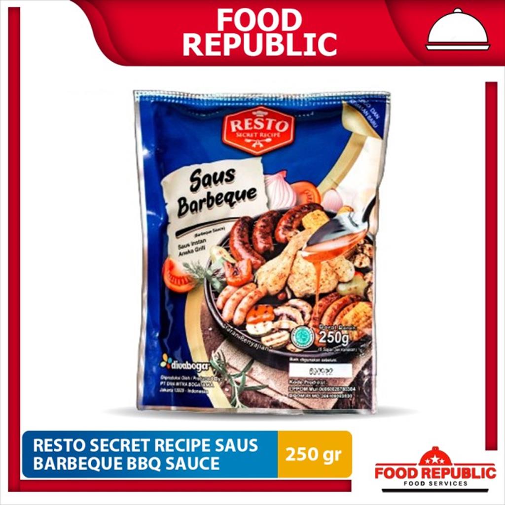 Resto Secret Recipe Saus Barbeque 250 gr Bbq Sauce Saus Instan Grill