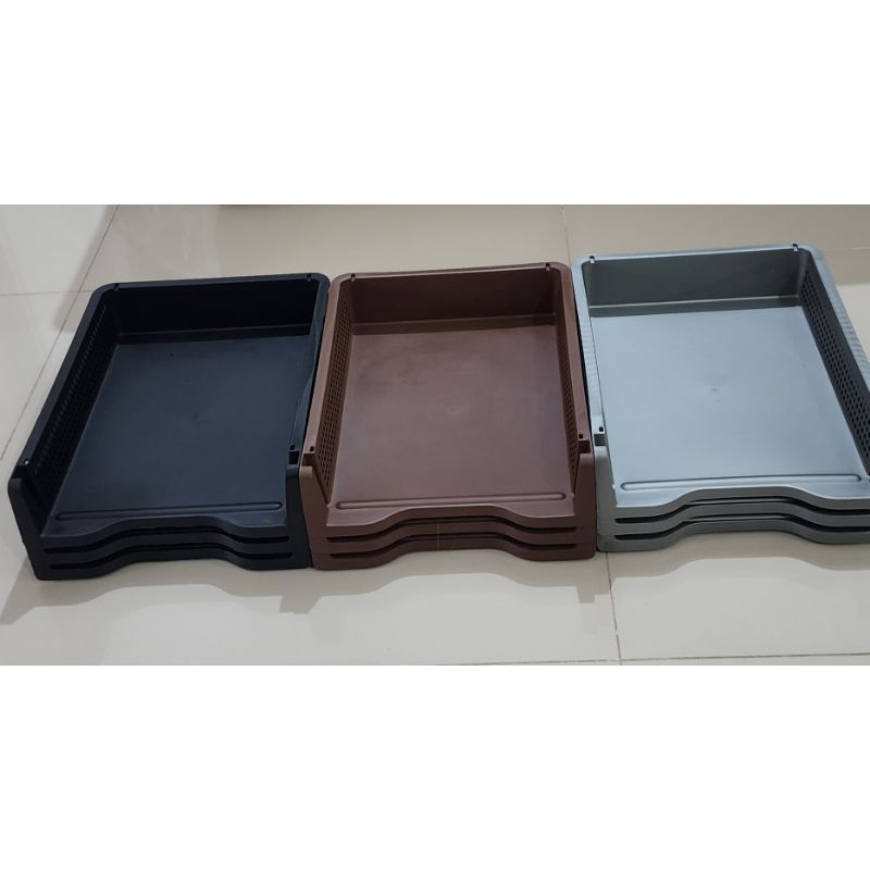 

Rak dokumen meja (HARGA PER BIJI) Rak A4 / rak susun / rak plastik / tempat surat / rak surat / lucky star