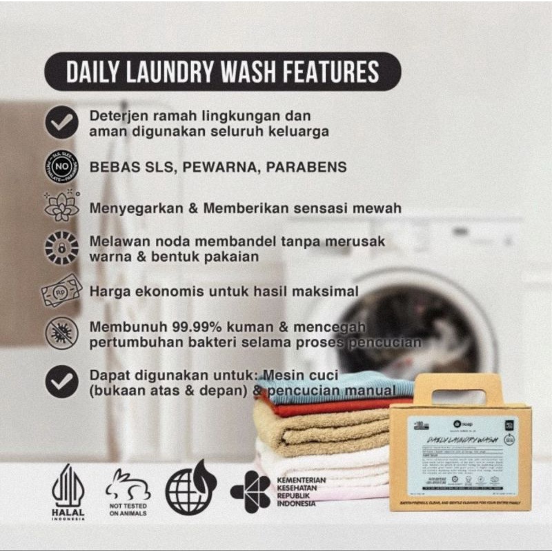 dr soap Daily Laundry Wash 1,2 Liter - Sabun Cuci Pakaian