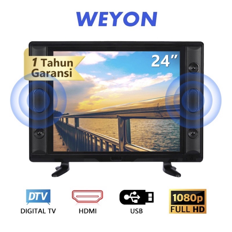 Weyon TV LED 24 inch HD Ready TV Digital Televisi (TCLG-W24JWIDE)