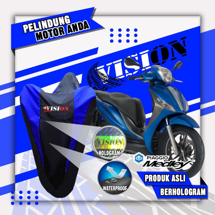 COVER MOTOR SARUNG MOTOR PIAGGIO MEDLEY VESPA ORIGINAL VISION