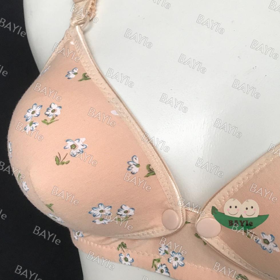 ひ BAYIe - BH / Bra Ibu Menyusui Netek Nursing BRA ELOISE 0322 Motif BUNGA Dengan Busa Tanpa Kawat ㄱ