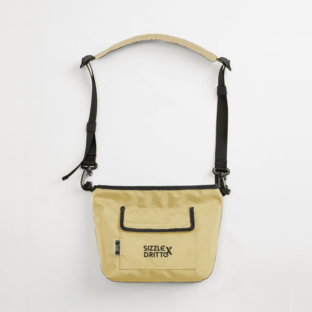 Dritto Slingbag &quot;Borzu&quot; - Tas Selempang Unisex - Cream