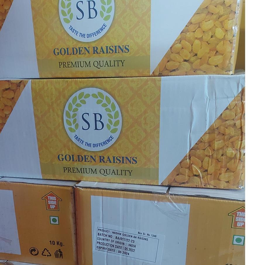 

Menarik Kismis 10 KG Kismis Anggur Dus - 10KG Golden Raisin / Kismis Asam Manis Raisin Starr untuk Oleh Oleh Haji dan Umroh.