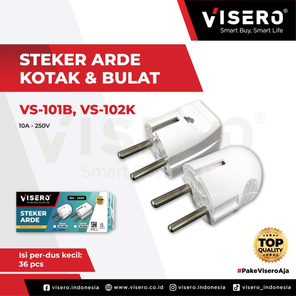 Visero Steker Arde Bulat VS 101 B Standar SNI