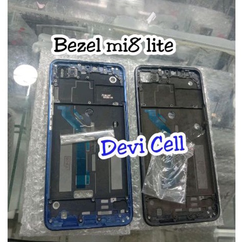 Frame Bezel lcd XIaomi mi8 lite - Bazel tulang tengah tatakan lcd Xiaomi mi 8 lite Original