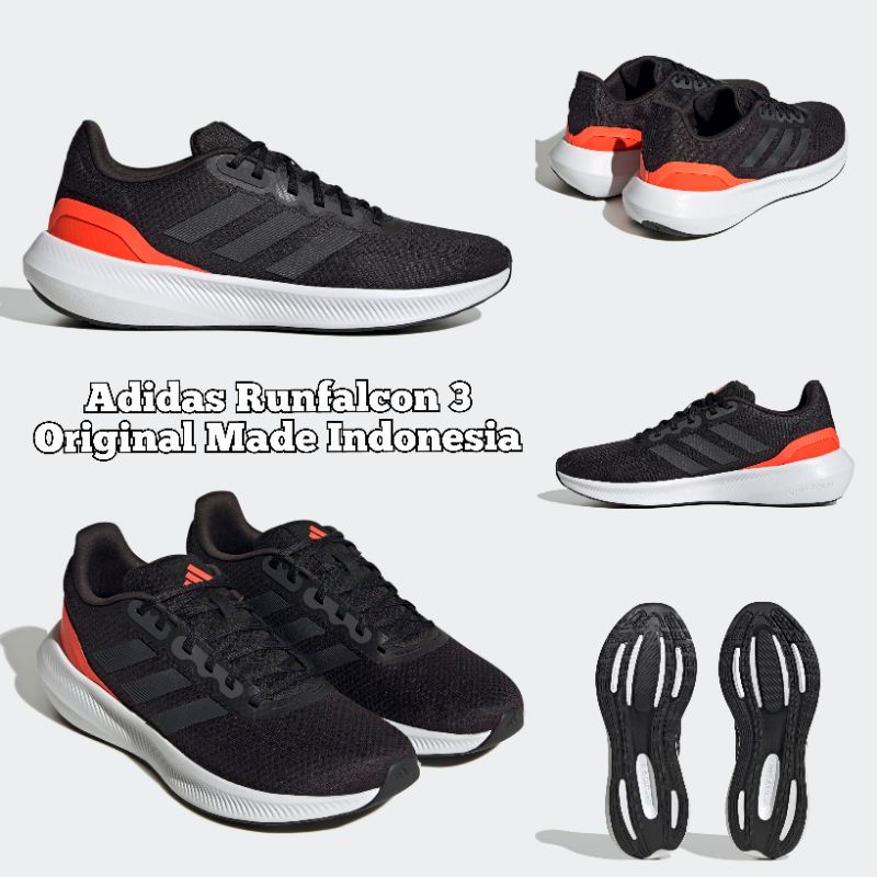 SEPATU JUMBO ADIDAS RUNFALCON 3 ORIGINAL INDONESIA SNEAKERS RUNNING BIG SIZE 45 46 47 48
