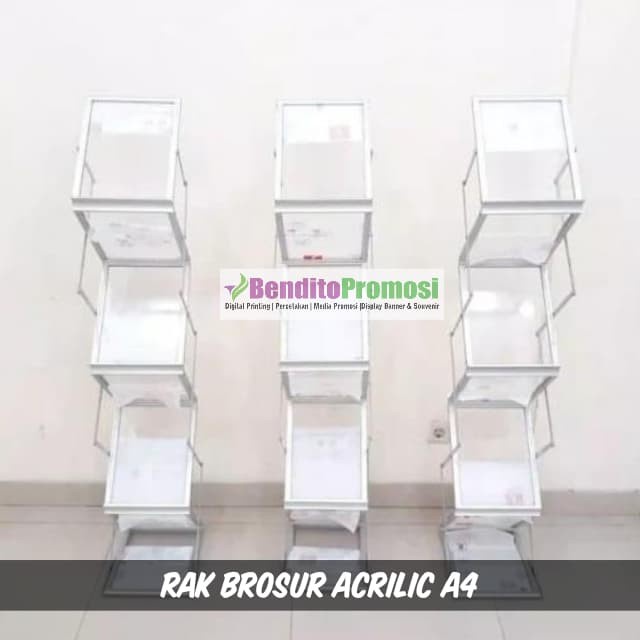 

RAK BROSUR ACLICIC - TEMPAT BROSUR - STANDING BANNER - TRIPOD -BOOTH
