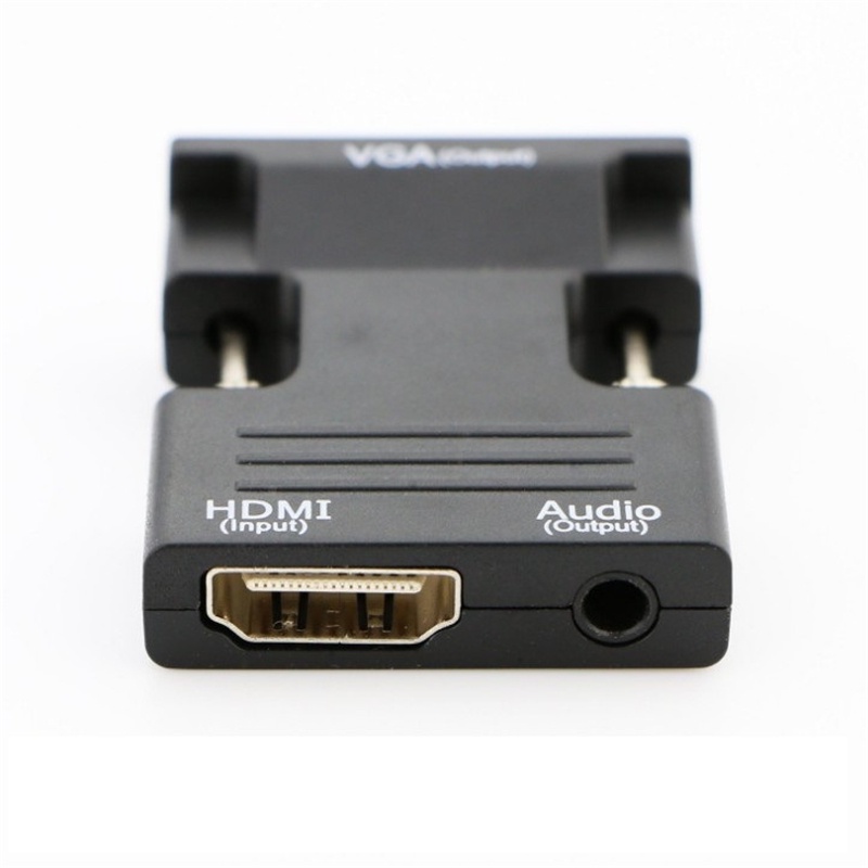 HDMI untuk vga dengan audio adaptor HD kabel antarmuka monitor komputer TV proyektor converter