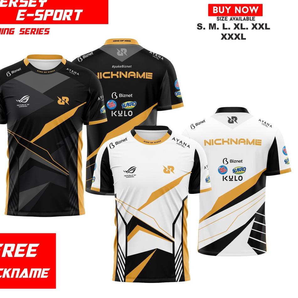 OM.11De22ѕ ‑ KAOS JERSEY RRQ 2021 ONECK GRATIS NICKNAME  ANAK DAN DEWASA