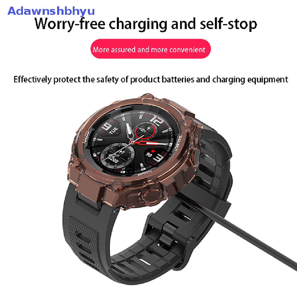 Adhyu Smart Watch USB Charging Cable Untuk Amazfit T-Rex GTR 42mm 47mm Smart Watch GTS USB Charger Cable Wire Accessories ID