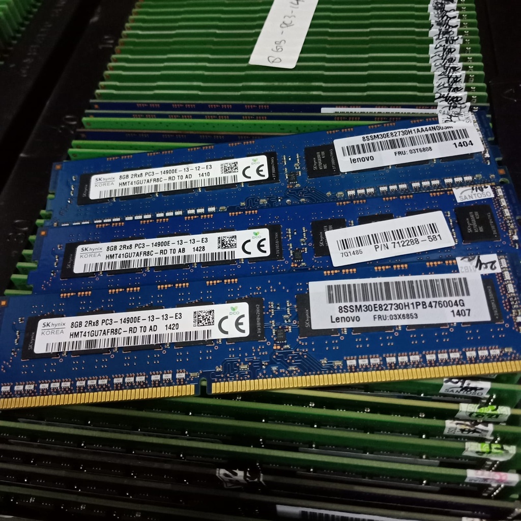 Memory ram server  ECC Unbuffered DDR3 8GB pc3 -14900E samsung / skynix for server KHUSUS BUAT PC SERVER