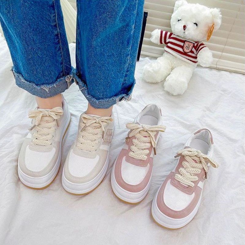 RYX - L-OVE Darling Sepatu Sneakers Tali Wanita Fashion Casual / Olahraga - Ori Import