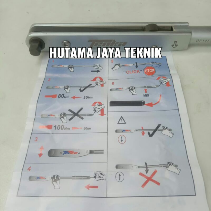 kunci Torque Torsi wrench TW-5000 14-56 kg 3/4" inch Tenka
