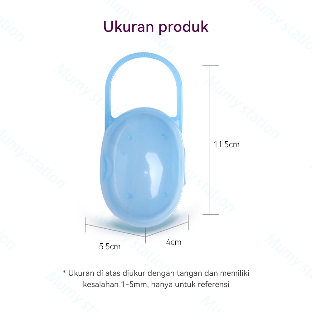 Mumystation Kotak Penyimpanan Dot Bayi Portabel Kotak empeng bayi pacifier case